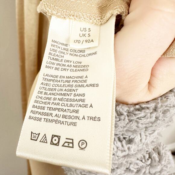 Free People Womens Look Into The Sun Gown Deep V Halter Neck Champagne Size S - Picture 10 of 13